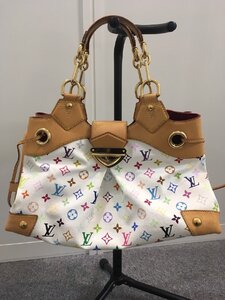 【中古品】LOUIS VUITTON ルイ ヴィトン マルチカラー ウルスラ ブロン M40123 ホワイト ハンドバッグ FC-01