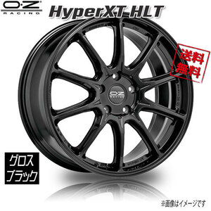 OZレーシング HyperXT HLT グロスブラック 21インチ 5H112 9J+37 1本 業販4本購入で送料無料