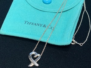 ※59999 TIFFANY&Co. ティファニー パロマピカソ ラビングハート ネックレス 925 布袋付 アクセサリー