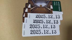 東京国立博物館の友の会 会員証 2025.12.13 まで