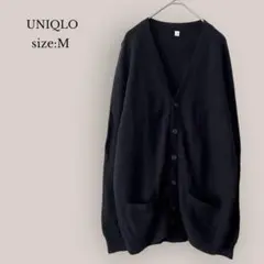 【ユニクロ】UNIQLO Vネックカーディガン　メンズ　ウール100%  　良品