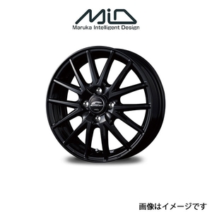 MID シュナイダー SQ27 アルミホイール 1本 サンバー 200系(12×4J 4-100 INSET42 メタリックブラック)SCHNEIDER SQ27