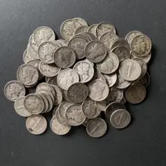 マーキュリーダイム　アメリカ　銀貨　100枚セット　Mercury dime