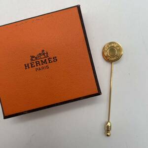 HERMES エルメス ピンブローチ ゴールド アクセサリー ファッション P2012