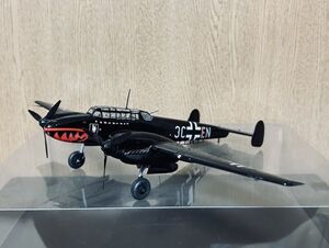 完成品 プラモデル 塗装済 Bf-110E-2 メッサーシュミット 1/48 WWII BF 110E 3C + EN ホビー おもちゃ ★2