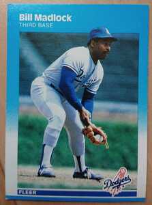 ★来日外国人 マドロック ロッテ オリオンズ BILL MADLOCK FLEER 1987 #445 メジャーリーグ MLB 大リーグ DODGERS ドジャース 首位打者