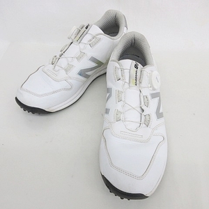 ニューバランス NEW BALANCE ゴルフシューズ スパイクレス ダイヤル式 白 ホワイト UGBS996W 25.5 メンズ