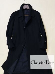 s71 定価40万「極上トロけるカシミア100%」●Christian Dior●CD柄チェスターコート ディオールコート メンズ 別格！最高峰モデル！綺麗　