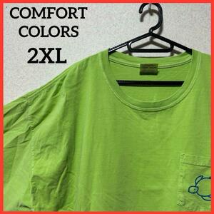 【希少 大人気】COMFORT COLORS コンフォート カラーズ プリントTシャツ 半袖Tシャツ カジュアルシャツ ビッグプリント ヴィンテージ g22