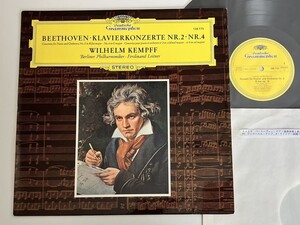 【盤美品独盤】Beethoven Klavierkonzerte Nr.2 Nr.4 Berliner Phil /F.Leitner/ Wilhelm Kempff ライトナーケンプ LP GRAMMOPHON 138 775