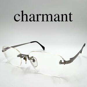 charmant シャルマン メガネ 眼鏡 度入り リムレス ツーポイント