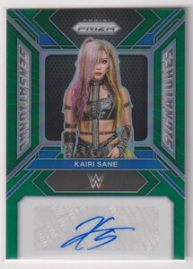 WWE KAIRI SANE AUTO 2024 PANINI PRIZM Green PRIZM AUTOGRAPH SIGNATURES Wrestling 宝城 カイリ セイン 直筆 サイン スターダム