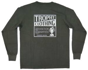 【トロフィークロージング】ボックスロゴ 長袖Tシャツ/ポケット付き TROPHY CLOTHING TR21AW-201 日本製【送料無料】