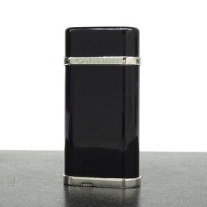 ★G2447 カルティエ コンポジット ガスライター ブラックｘシルバー Cartier メンズ★