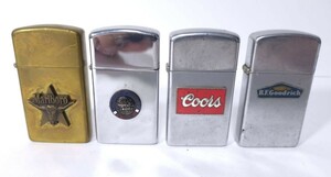 11148r▲中古 現状品▲喫煙具 【ZIPPO ジッポ 】「Marlboro マルボロロングホーン B.F.Goodrich グッドリッチ」まとめ4点▲サイズ画像参照