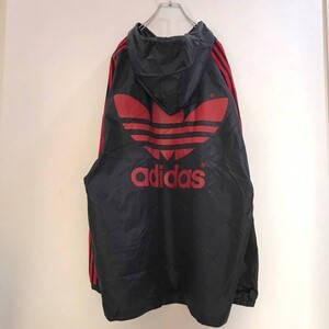 大きいサイズ◆ビッグトレフォイル◆ADIDAS/アディダス ウインドブレーカー トレフォイル ナイロンジャケット ブラック XO メンズ ON740