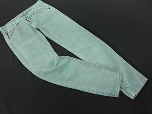 55DSL 55ディーエスエル USED加工 カラー デニムパンツ size26/緑 ■■ ☆ ecb2 メンズ