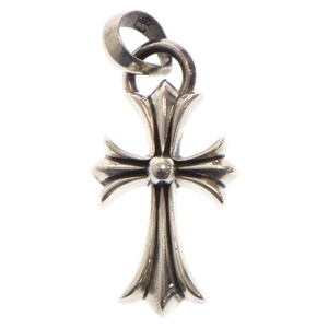 CHROME HEARTS クロムハーツ CH CRS SML W/BALE スモールCHクロスペンダント Wベイル ネックレストップ シルバー