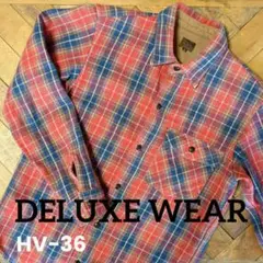 DELUXE WEAR ヘビーネルシャツ（HV−36）Ｍサイズ