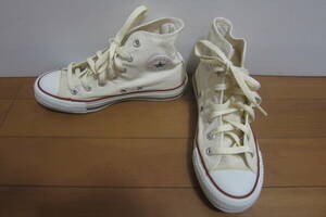 CONVERSE コンバース ALL STAR オールスター M9162 HI ハイカットスニーカー アイボリー系 23㎝ O2404D