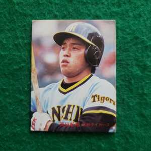 カルビー　1982年プロ野球カード　No.6　阪神タイガース 岡田彰布 選手　(82年)　