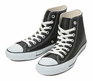 新品 コンバース レザー オールスター ハイ 黒 25.5cm レディーススニーカー メンズスニーカー ハイカット CONVERSE LEA ALL STAR HI