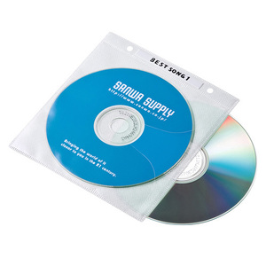 【5個セット】 サンワサプライ DVD・CD不織布ケース(リング穴付・ホワイト) FCD-FR50WNX5 /l