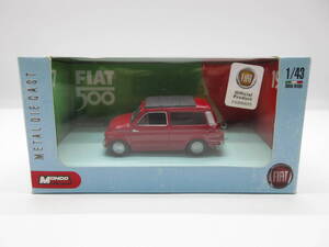 1/43 FIAT フィアット500 チンクエチェント　FIAT500　ディーラー特注　ミニカー　カラーサンプル　レッド