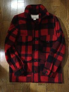 FILSON フィルソン MACKINAW WOOL CRUISER JACKET マッキノーウール クルーザー ジャケット レッド×ブラック XS