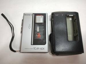 SONY　ソニー　カセットレコーダー　TCM-6DX　昭和レトロ