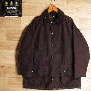 B16S/S6.27-4　90年代　イギリス製　Barbour　バブアー　BEAUFORT　ビューフォート　オイルドジャケット　ワックスコットン　ヴィンテージ