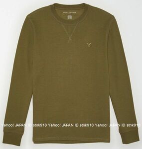 〓アメリカンイーグル/US XXXL/AE サーマルTシャツ/M.Green