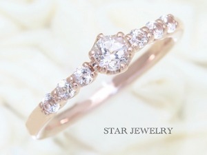 STAR JEWELRY スタージュエリー K10 ホワイトトパーズ リング 