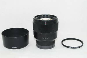 ★実用良品★SONY ソニー FE 85mm F1.8 SEL85F18 フード付き♪