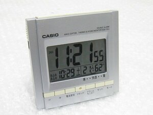 PK16228S★CASIO★電波置時計 ダブルアラーム 温度湿度付き★DQD-700J★