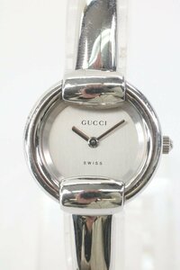 GUCCI 1400L グッチ バングルウォッチ クォーツ レディース 腕時計 シルバカラー 2122-HA