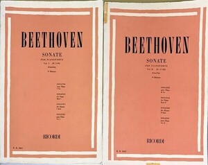 ベートーヴェン ピアノソナタ集 第1巻 第2巻 /カゼッラ校訂 (ピアノ・ソロ) 輸入楽譜 Beethoven 32 SONATA /CASELLA 洋書