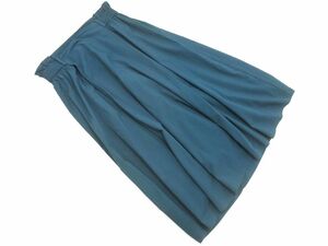 ネコポスOK UNTITLED アンタイトル 大きいサイズ ロング スカート size4/緑 ■◇ ☆ efc6 レディース