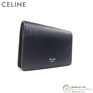 セリーヌ （CELINE） ビジネス カードホルダー 名刺入れ カードケース 10J81 ブラック（新品同様）中古