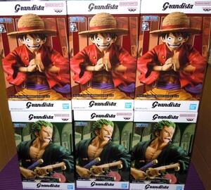 ワンピース Grandista MONKEY.D.LUFFY モンキー・Ｄ・ルフィ RORONOA ZORO ロロノア・ゾロ 3セット 3sets