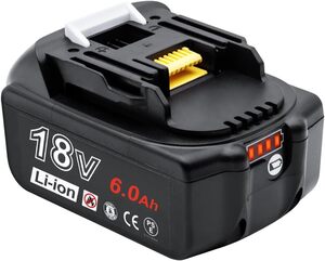 マキタ 18V バッテリー BL1860B 互換： 対応 マキタバッテリー 6Ah 電動工具用 マキタ18Vバッテリー 1個セット : DIY・工具・ガーデン