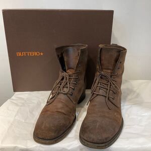 BUTTERO ブッテロ レースアップブーツ B1101 ブラウン size41 689799