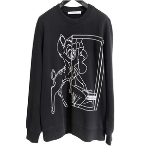 GIVENCHY ジバンシー 長袖トレーナー 黒 バンビ XS スウェット ブラック