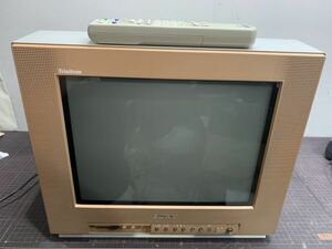 『作動確認済！』SONY KV-14DA1 Trinitron ブラウン管 2002年製 ソニー トリニトロン レトロ レアカラー ゲーム用 モニター 美品『１円』