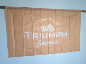 TRIUMPH Bonneville　トライアンフ ボンネビル フラッグ 旗 150×90cm