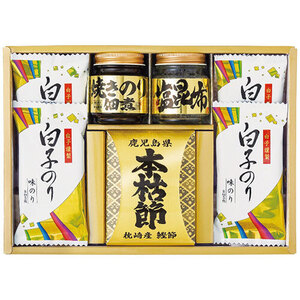 和之彩膳 詰合せ 4952-25 鰹本枯れ節1箱・白子のり味のり4袋・塩昆布18g・焼きのり佃煮85g 9236-034