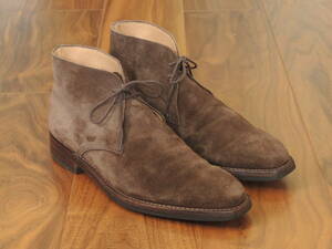 ★美品 11万円　Crockett&Jones クロケットジョーンズ　TETBURY　 ビームス別注　7E　洒落たスウェードヴァージョンのチャッカ