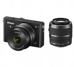 【中古】Nikon ミラーレス一眼 Nikon1 J4 ダブルズームキット ブラック J4WZBK