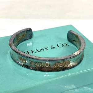 訳ありティファニー シルバーバングル ワイドサイズ カフ ブレスレットTIFFANY&Co. 箱925刻印 アクセサリー レディース メンズ カyg