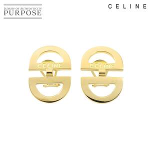 セリーヌ CELINE イヤリング K18 YG イエローゴールド 750 Earrings Clip on 90232549